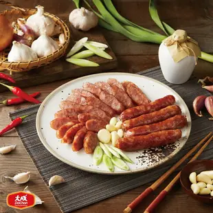 【大成食品】花雕酒雞肉香腸5包組(300g/包)｜下酒菜 台式風味 家常菜 清明