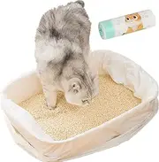 Proxima Direct 10 x Cat Kitty Litter Liners Bags Liner White Extra Large 84 X 45 CM (Green)