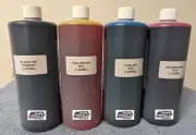 4,000ML PREMIUM COMPATIBLE UNIVERSAL DYE/PIG INK CANON INKJET PRINTERS (CYMK)