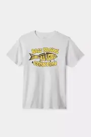 Brixton Basss Brains Bait Tee Size: M White