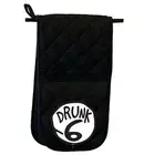 Drunk 6 - Novelty Gift Double Mitt Oven Gloves Double Kitchen Chef BBQ Mitts