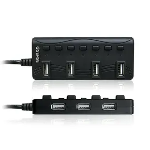 【ESENSE 逸盛】擴充戰士升級版 7-port USB 2.0 HUB-2A 集線器【三井3C】