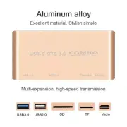 2025 NEW 5in1 Type-C 3.1 OTG USB 3.0 2.0 Hub TF/SD Card Reader Combo For Laptop