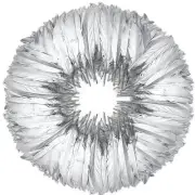 120pcs Goose Feathers 6-8 Inch 15-20cm Decorative Natural Goose Nagoire Silver