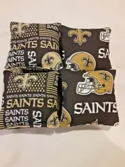 8 Cornhole Bag Set Corn Hole New Orlean Saints