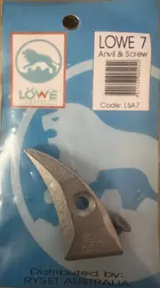 Lowe LS7.002-B - No7 (7.107) Anvil Pruning Secateurs Spare Anvil & Screw