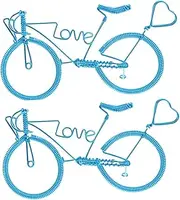 BEBEMOKO Retro Bike Model Collection 2pcs Metal Bike Ornament DIY Craft Home Decor Vintage Style Decorative