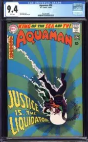 AQUAMAN #38 CGC 9.4 WHITE PAGES // NICK CARDY COVER ART DC COMICS 1968