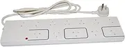 HPM 12 Outlet Surge Protected Powerboard, White