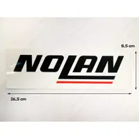 在飛比找蝦皮購物優惠-【摩托麻吉】NOLAN (大) 安全帽 機車 汽車 貼紙 防