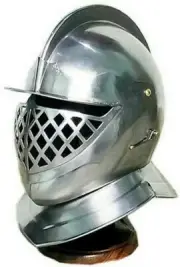18g Medieval Knight Helmet Close Warrior Steel designer Helmet Armor
