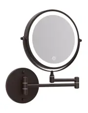 Embellir Extendable 10X Magnifying Makeup Mirror Brown