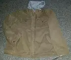 NWT MSRP $180 Levi's Heavy Sherpa Lined Jacket Coat Zip Sweatshirt Hood Khaki 2X