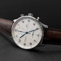 在飛比找蝦皮購物優惠-表葡萄牙系列IW371446腕錶男士瑞士計時機械錶表
