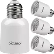 E26 to E39 Adapter, ME26 to Mogul E39 Screw Base Light Bulb Socket Converter 4Pc