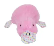 NEW** Multipet Duckworth Dog Toy Squeaky Pink Spring Toss Fetch Cuddle 12 inch
