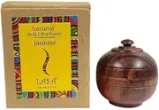 RSGM 6gm Jasmine Solid Perfume in Wooden Jar, For Men & Women, Long Lasting