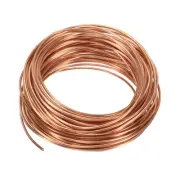 49 Feet Solid Bare Copper Wire 2mm Soft Beading Wire Metal Plant Stem Ties 15m