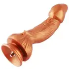HiSmith Silicone Dildo Monster Series 9.45 Inch - Bronze
