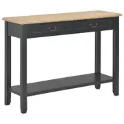 vidaXL Wood Console Table Black Wooden Home Hallway Accent End Couch Table