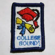 Girl Scout Senior COLLEGE BOUND! IP BADGE Council Own Patch Graduation Florida