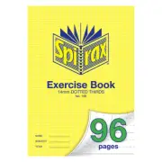 Spirax No.109 A4 14mm 70GSM Dotted Thirds Exercise Book School 96 Pages Notebook