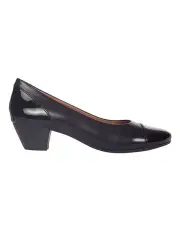 [Wide Steps] Acton Heeled Shoes in Black Patent/Kid