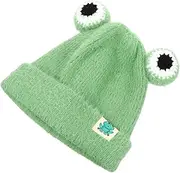 [SHERCHPRY] Hat Bonnets Frog Beanie Hat Hat Knitted Hat Hats Wool Hat Hats for Babies Boys Hat Chunky Beanie Hat Newborn Girl Hats Hat for Plush Green