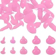 Anneome 100Pcs Accessories Toy Crafting Supplies Toy Props Puppet Doll Accessories Bear Nose for Stuffed Animals Crochet Mini Triangle Doll Nose Animal Doll Accessories