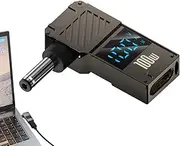 Laptop Charger Adapter, 100W Digital Display Type C to DC Charger Connector Adapter, Portable Laptop Plug Converter, Fast Charging Computer Accessories