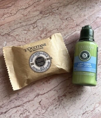 L'Occitane Verbena Shea Butter Extra Gentle Soap 1 Bar And Body Lotion