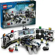 LEGO® City Custom Police Car Garage 60457 Toy Set for Real-Life Heroes Aged 6 and Up, Kids Vehicle Playset, Fun Holiday or Birthday Toy, Includes a Workshop, Customizable Cruiser and 4 Minifigures