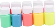 DIY Mask Craft Kit 10pcs 20g Glow Dark Paint Safe Easy to Apply for Parties Dress-up Festivals