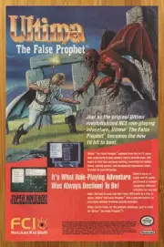 1992 Ultima: The False Prophet SNES Nintendo Print Ad/Poster Authentic Game Art