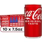 Coca-Cola Mini Soda Pop Fridge Pack, 7.5 fl oz Cans, 10 Pack