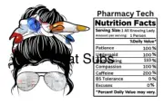 Sublimation Print Pharmacy Tech Ready To Press Heat Transfer