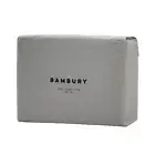 Bambury Temple Organic Cotton Sheet Set Grey Home Bedding