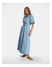 [Decjuba] Miranda Denim Midi Dress in Light Blue