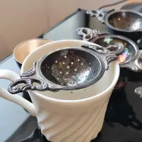 在飛比找Yahoo!奇摩拍賣優惠-800 silver 純銀 英式 古典 濾茶器 茶漏 泡茶器