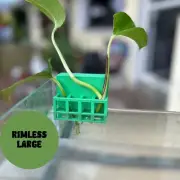 Large Aquarium Pothos Plant Holder for Rimless Fish Tanks 3D Printed Hydroponics