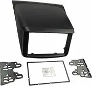 Yurefax 1 for 2 Din Stereo Panel Radio DVD Dash Mounting Installation Trim Kit Face Frame Fascia, for Mitsubishi, Pajero Sport Triton L200 Car Radio Dashboard