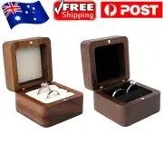 Single/Double Slot Ring Storage Box, Wooden Jewelry Display Proposal Engagement.