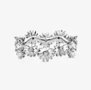 Pandora Sparkling Daisy Flower Crown Ring 198799C01 Size 50 Sterling Silver NEW