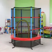 HONEY JOY 5.3FT Kids Trampoline, Toddler Trampoline w/Safe Enclosure Net, Acc...
