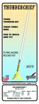Flying Model Rocket Kit - OOP Semroc 'ThunderChief'