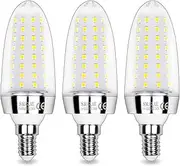 15W LED Light Bulbs, 120W Incandescent Bulbs Equivalent, 6000K Daylight White, 1700Lm, E14 Small Edison Screw LED Lights, Pack of 3