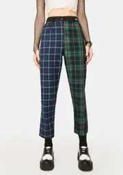 [LOVE TOO TRUE] Plaid Gwen Trousers