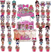 LOL 24-Piece Cake Toppers - Theme Cupcake & Birthday Decorations