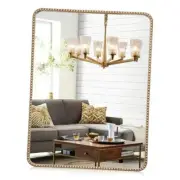 Wall Mirror for Bathroom Antique Bathroom Vanity Mirror, Rectangle 28"X36" Gold