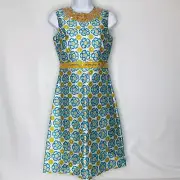 Tory Burch Annette Silk Dress Limited David Hicks Floral Edition Sz 14 NEW $498